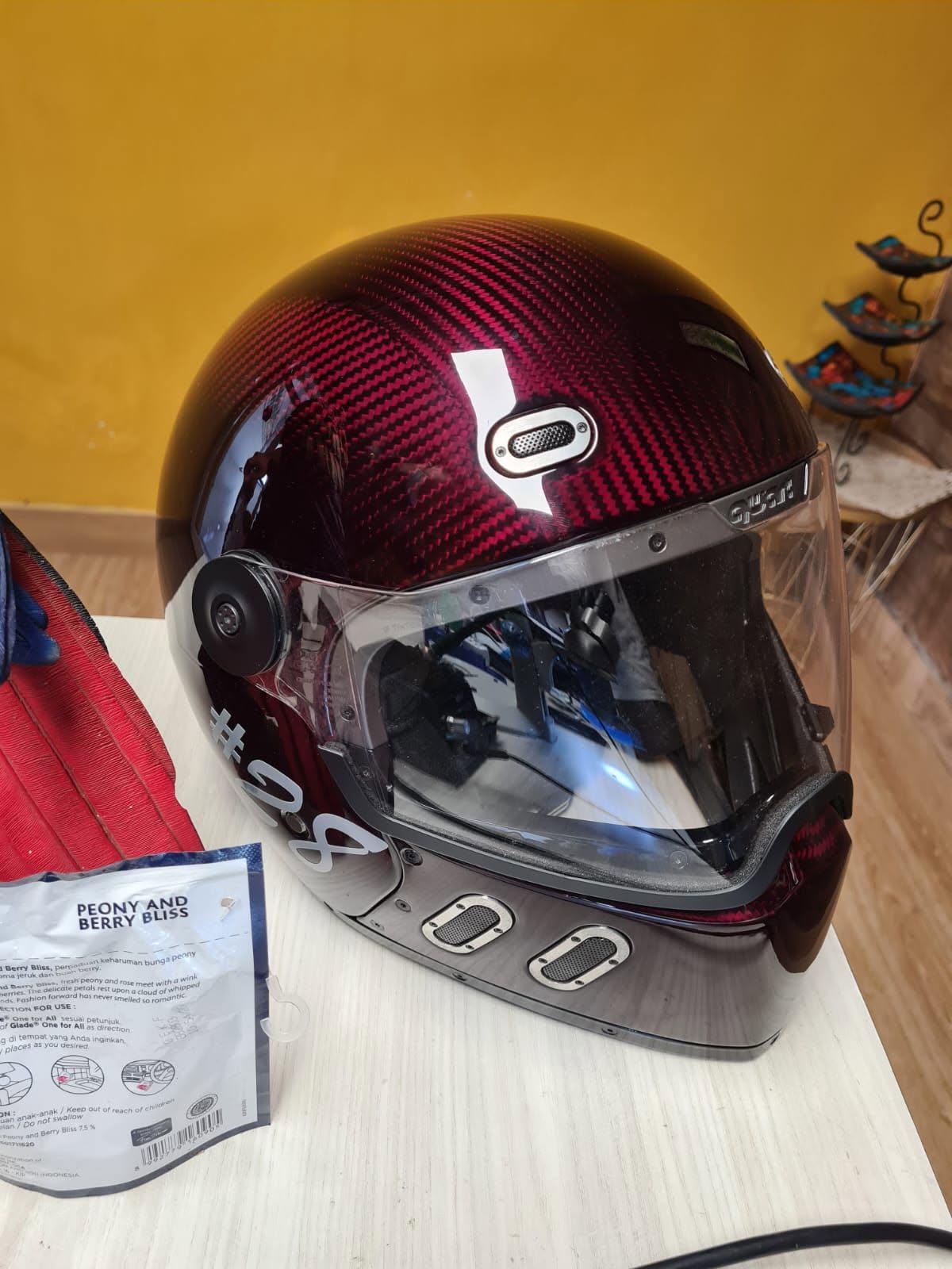 Helm Qwart Phoenix Like New | Box Lengkap | Bonus Spons L & XL