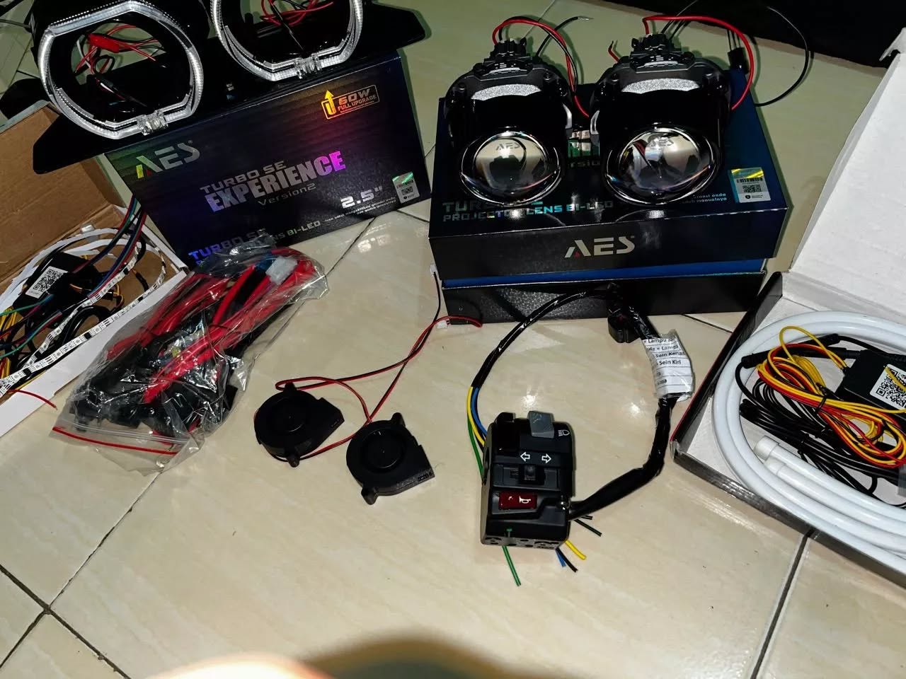 Jual BILED PROJECTOR AES Vario New 125/150 Paket Bahan – Kondisi Baru, Fullset