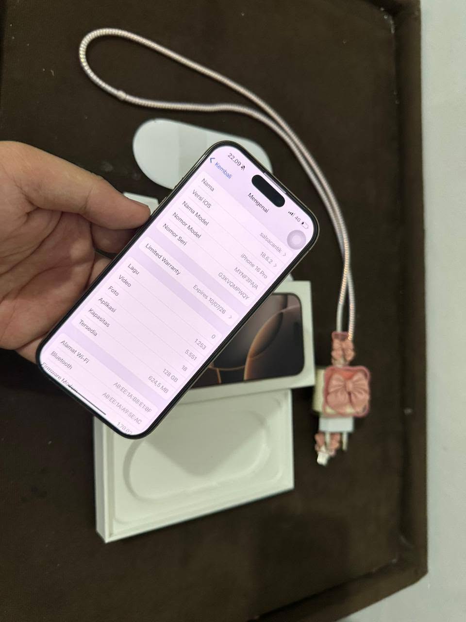 Dijual Cepat! iPhone 16 Pro 128GB iBox Fullset Lengkap – Mulus Like New! 🔥