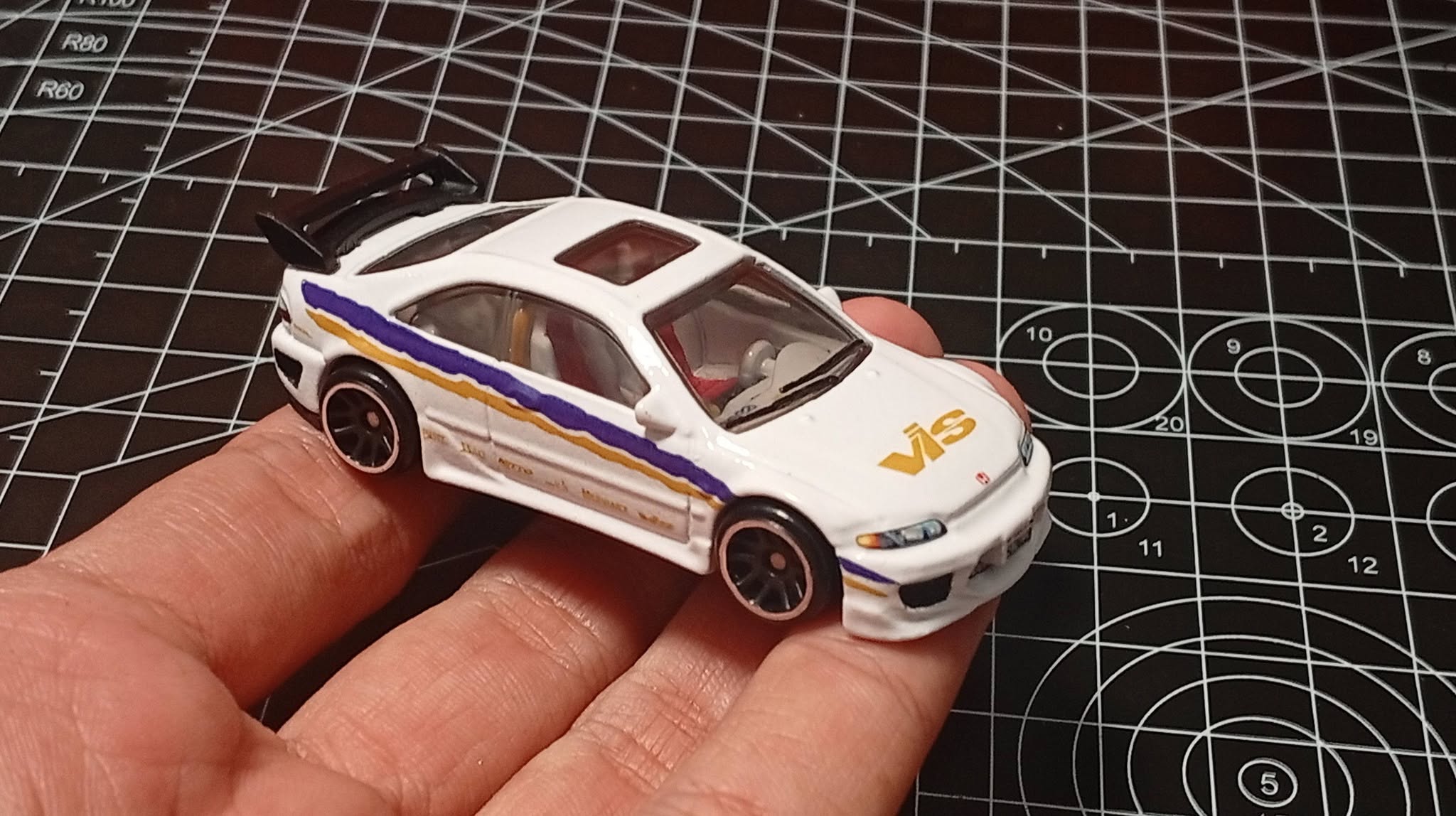 WTS Hot Wheels Honda Civic Coupe Custom Silver Series – Repaint Detail
