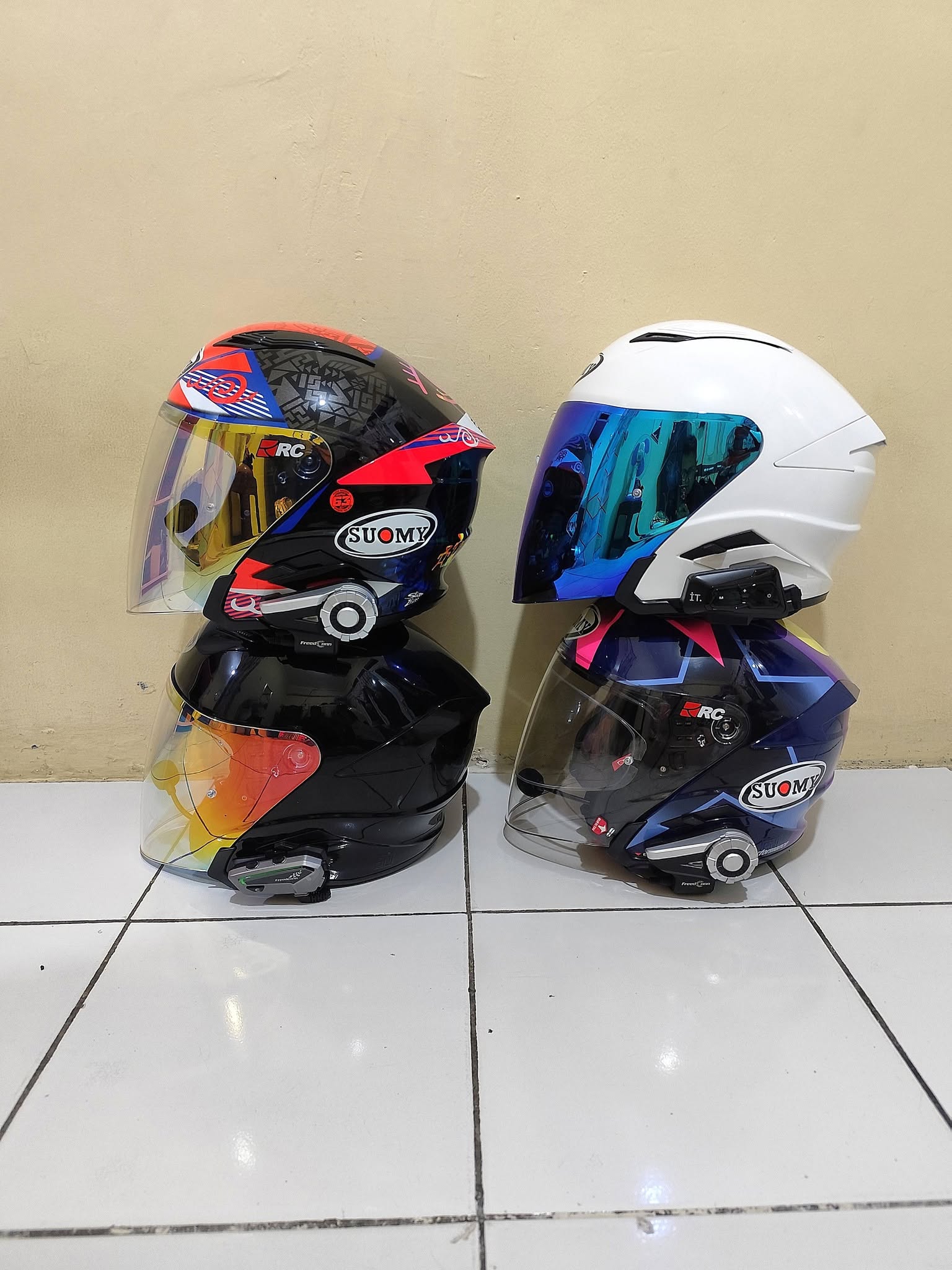 FOR SALE Helm + Intercom | Kondisi Mantap, Siap Pakai! 🔥