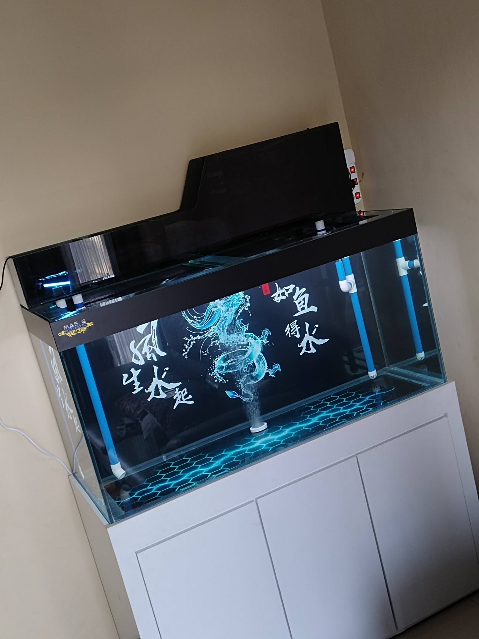 FOR SALE!! Aquarium Set Premium 120 cm Fullset – Bekas Terawat, Siap Pakai!