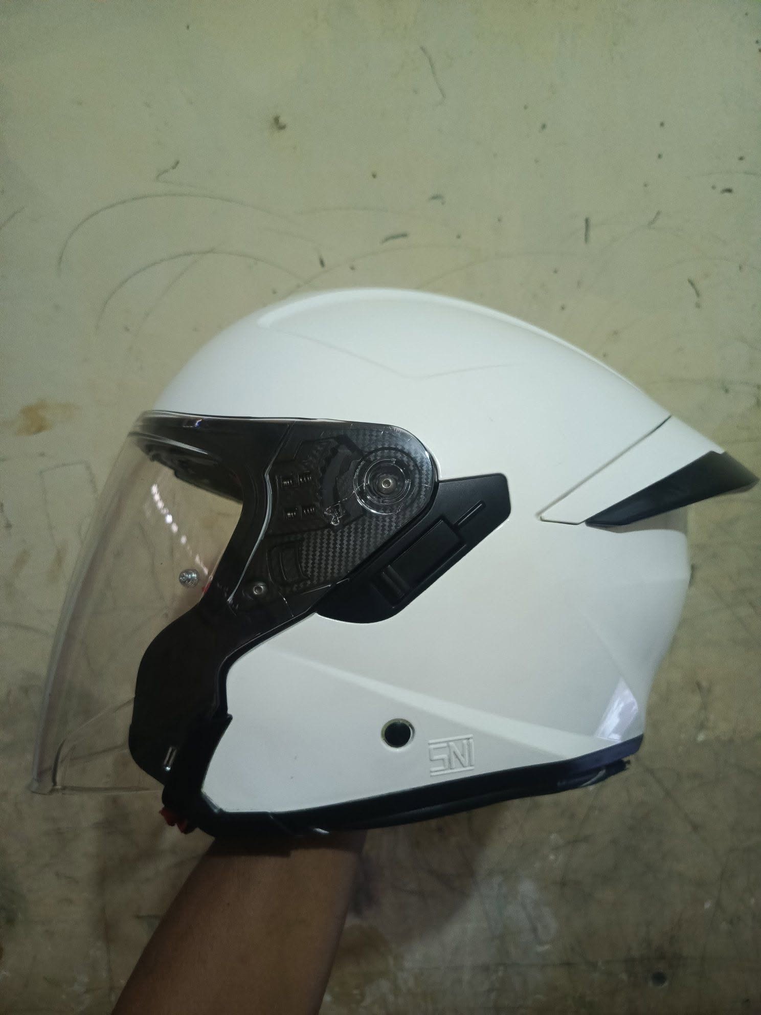 Jual Helm INK Terra 2 Putih Glossy Size L Fit M – Mulus 95%