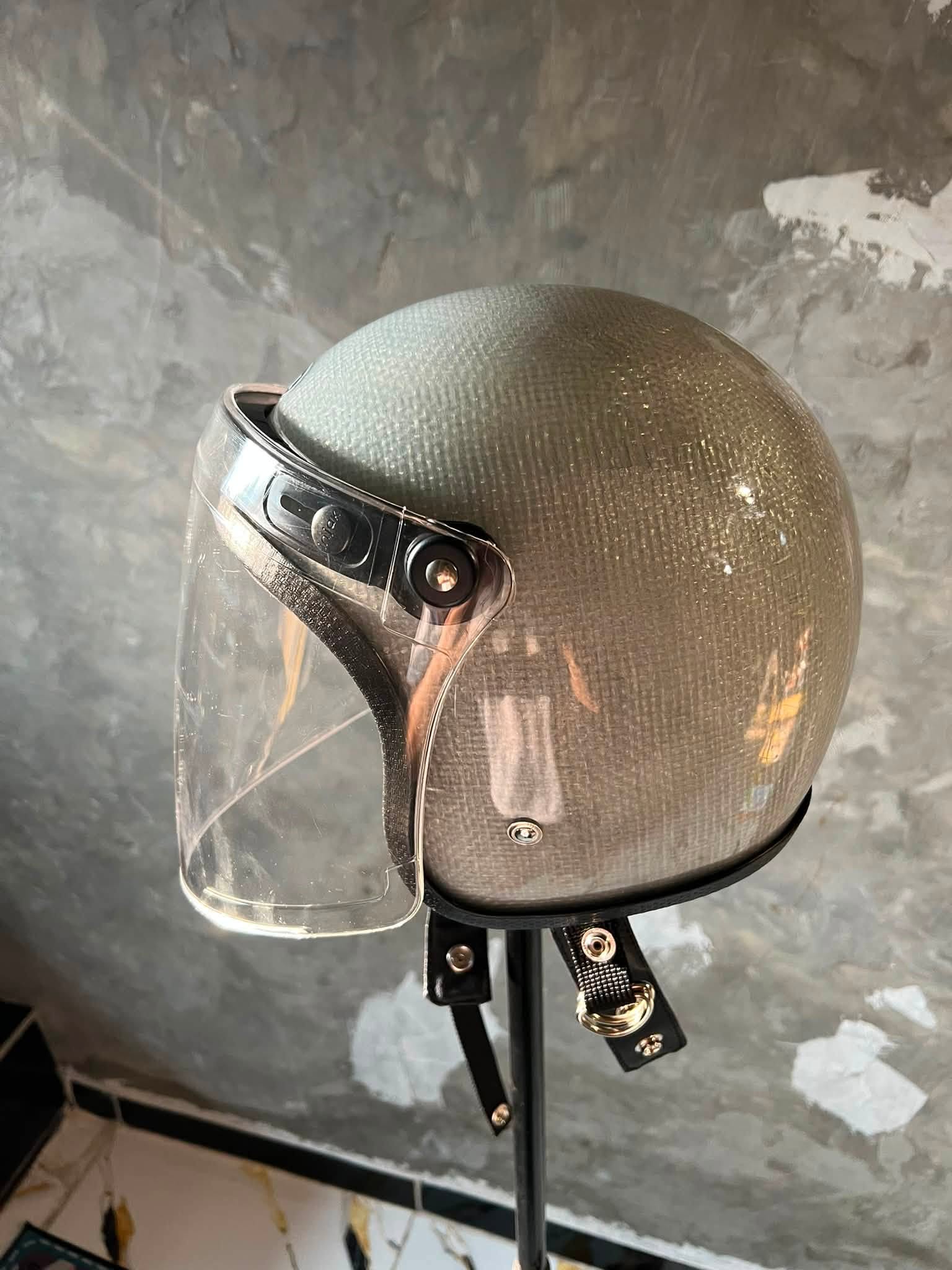 JUAL HELM SLIMHEAD RAW SILVER + BONUS VISOR 🔥