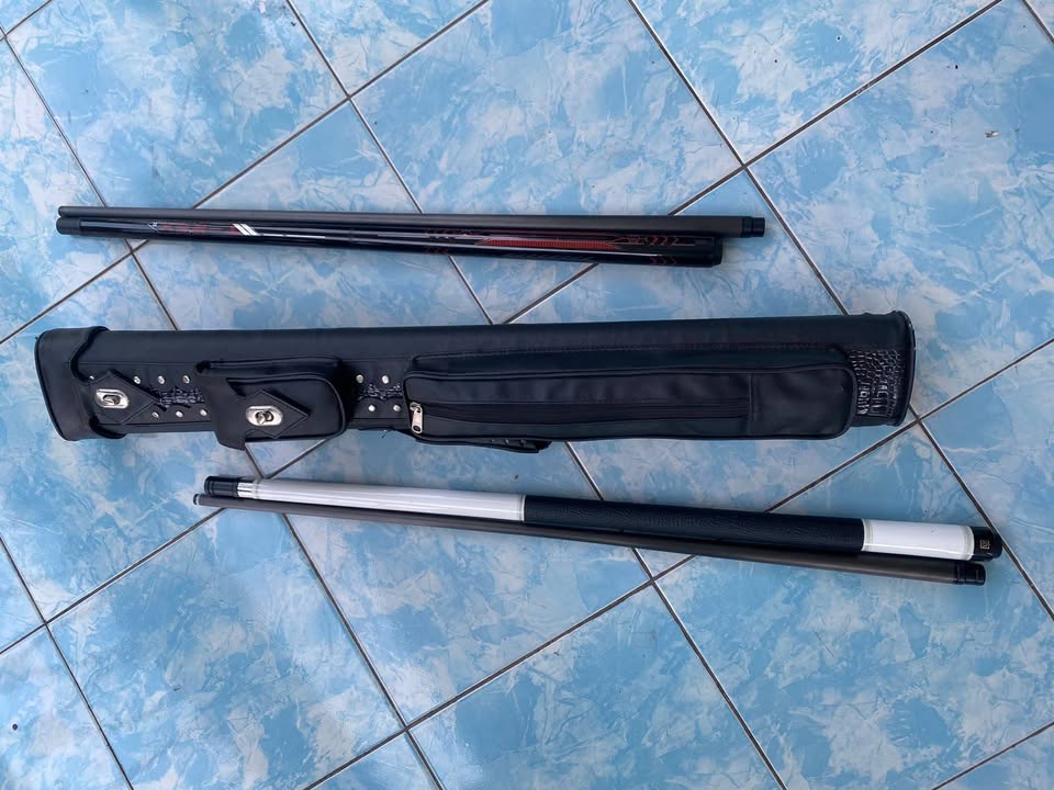 JUAL STICK BILLIARD FURY TY CW 3 – WHITE + SHAFT CARBON