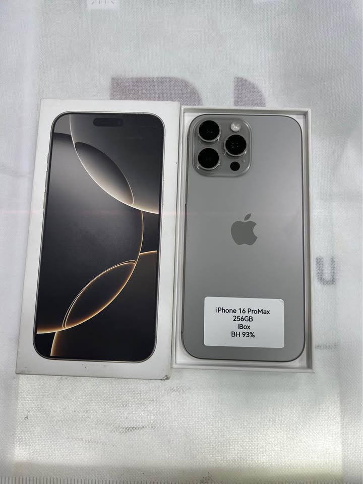 iPhone 16 Pro Max 256GB iBox – Natural Titanium, Kondisi Mulus & Siap COD