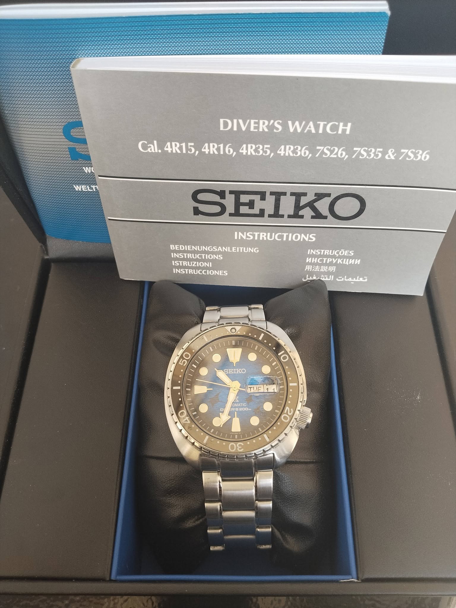 Seiko Prospex SRPE39K1 Manta Ray Save The Ocean Stainless Steel