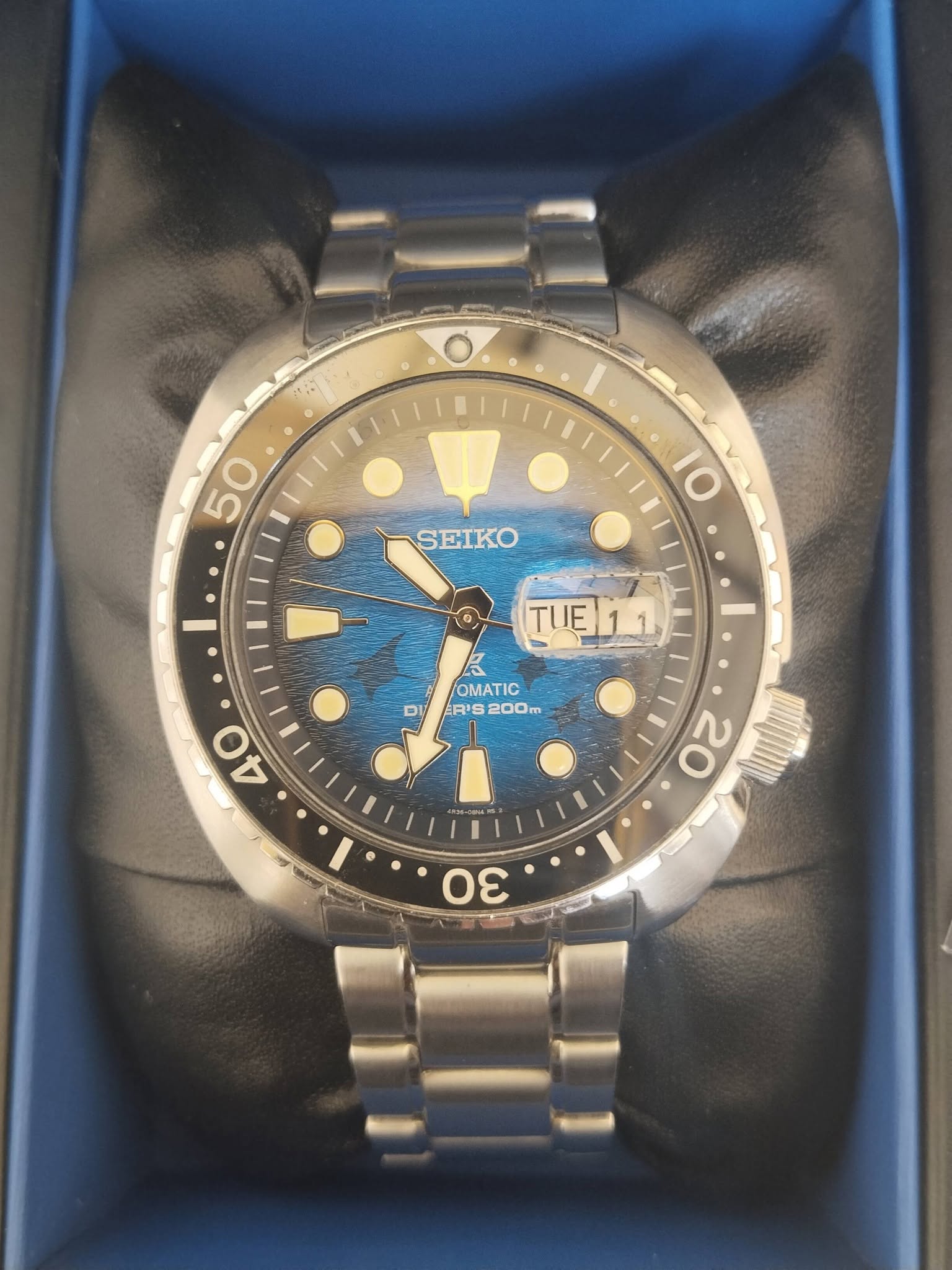 Seiko Prospex SRPE39K1 Manta Ray Save The Ocean Stainless Steel