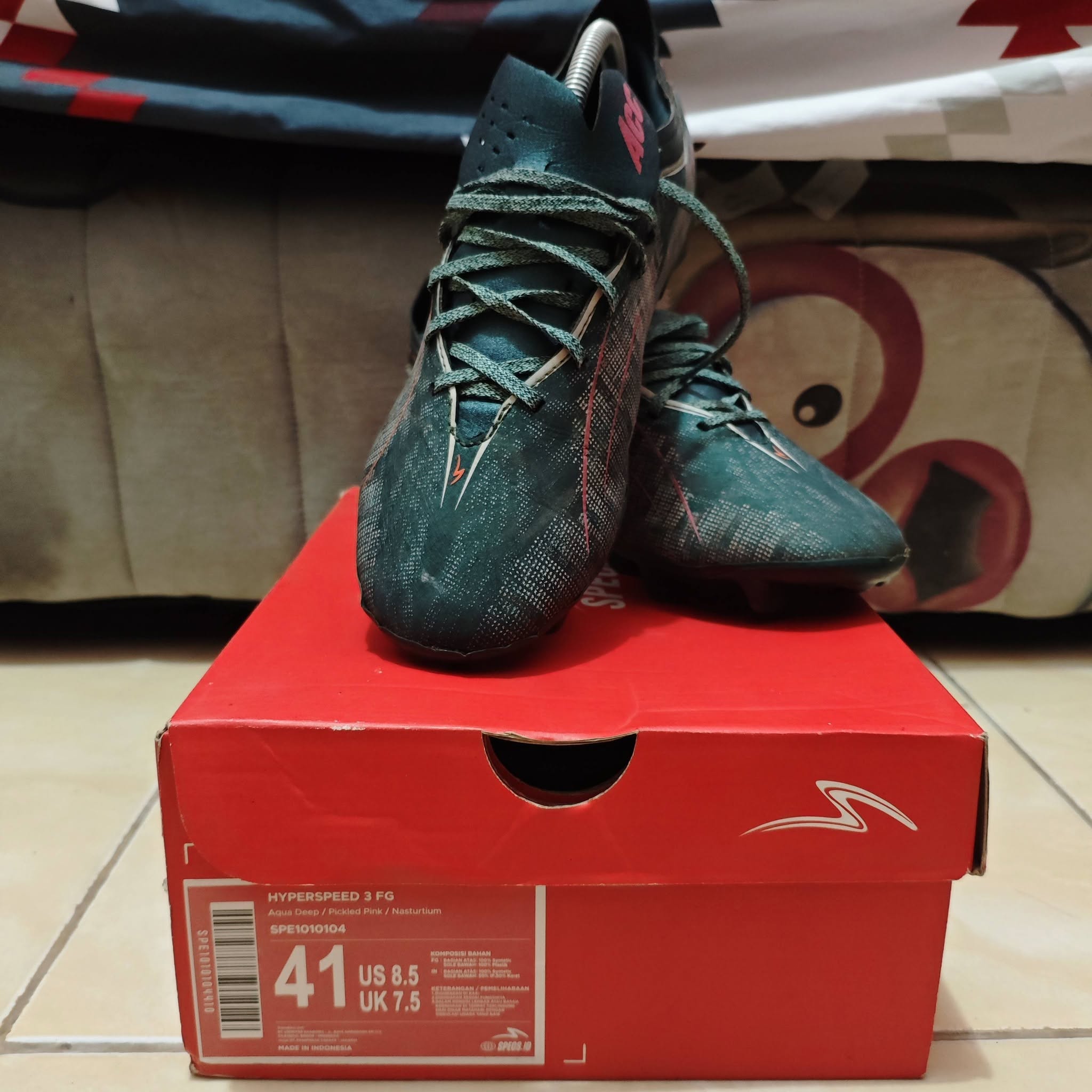 Jual Sepatu Bola Specs Hyperspeed 3 FG Size 41 – Siap Pakai ⚽🔥